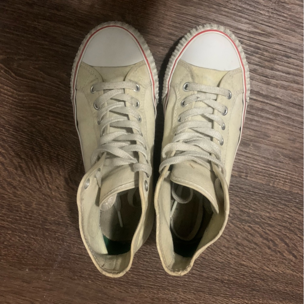 VTG All White High Top P.Flyer Shoes